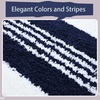 image:imageHOMORE Bathroom Runner Rug 24x60 Inch Washable Non Slip Bathroom Rug Long Absorbent Bath Rugs Quickly Dry Plush Bath Mats for Sink Shower Floor Navy BlueNavy