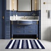 image:imageHOMORE Bathroom Runner Rug 24x60 Inch Washable Non Slip Bathroom Rug Long Absorbent Bath Rugs Quickly Dry Plush Bath Mats for Sink Shower Floor Navy BlueNavy