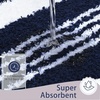 image:imageHOMORE Bathroom Runner Rug 24x60 Inch Washable Non Slip Bathroom Rug Long Absorbent Bath Rugs Quickly Dry Plush Bath Mats for Sink Shower Floor Navy BlueNavy
