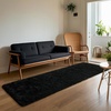 image:imageHOMORE Bedroom Rug 3x5 Black Rugs for Living Room Luxury Fluffy Area Rugs for Indoor Entrance Non Slip Kids Rug for Nursery Girls Boys DormBlack