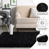 image:imageHOMORE Bedroom Rug 3x5 Black Rugs for Living Room Luxury Fluffy Area Rugs for Indoor Entrance Non Slip Kids Rug for Nursery Girls Boys DormBlack