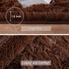 image:imageHOMORE Bedroom Rug 3x5 Black Rugs for Living Room Luxury Fluffy Area Rugs for Indoor Entrance Non Slip Kids Rug for Nursery Girls Boys DormBrown