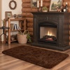 image:imageHOMORE Bedroom Rug 3x5 Black Rugs for Living Room Luxury Fluffy Area Rugs for Indoor Entrance Non Slip Kids Rug for Nursery Girls Boys DormBrown