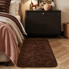 image:imageHOMORE Bedroom Rug 3x5 Black Rugs for Living Room Luxury Fluffy Area Rugs for Indoor Entrance Non Slip Kids Rug for Nursery Girls Boys DormBrown