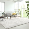 image:imageHOMORE Bedroom Rug 3x5 Black Rugs for Living Room Luxury Fluffy Area Rugs for Indoor Entrance Non Slip Kids Rug for Nursery Girls Boys DormIvory