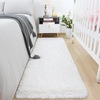 image:imageHOMORE Bedroom Rug 3x5 Black Rugs for Living Room Luxury Fluffy Area Rugs for Indoor Entrance Non Slip Kids Rug for Nursery Girls Boys DormIvory
