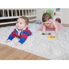image:imageHOMORE Bedroom Rug 3x5 Black Rugs for Living Room Luxury Fluffy Area Rugs for Indoor Entrance Non Slip Kids Rug for Nursery Girls Boys DormIvory