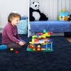 image:imageHOMORE Bedroom Rug 3x5 Black Rugs for Living Room Luxury Fluffy Area Rugs for Indoor Entrance Non Slip Kids Rug for Nursery Girls Boys DormNavy