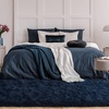 image:imageHOMORE Bedroom Rug 3x5 Black Rugs for Living Room Luxury Fluffy Area Rugs for Indoor Entrance Non Slip Kids Rug for Nursery Girls Boys DormNavy