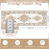 image:imageHOMORE Black Area Rug 5x7 Living Room Rug Washable Rugs for Bedroom  Non Slip Low Pile Vintage Floral Throw Rugs for Dining Room FarmhouseBeige