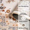 image:imageHOMORE Black Area Rug 5x7 Living Room Rug Washable Rugs for Bedroom  Non Slip Low Pile Vintage Floral Throw Rugs for Dining Room FarmhouseBeige