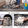 image:imageHOMORE Black Area Rug 5x7 Living Room Rug Washable Rugs for Bedroom  Non Slip Low Pile Vintage Floral Throw Rugs for Dining Room FarmhouseBlack