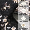 image:imageHOMORE Black Area Rug 5x7 Living Room Rug Washable Rugs for Bedroom  Non Slip Low Pile Vintage Floral Throw Rugs for Dining Room FarmhouseBlack