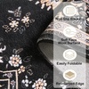 image:imageHOMORE Black Area Rug 5x7 Living Room Rug Washable Rugs for Bedroom  Non Slip Low Pile Vintage Floral Throw Rugs for Dining Room FarmhouseBlack