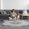 image:imageHOMORE Black Area Rug 5x7 Living Room Rug Washable Rugs for Bedroom  Non Slip Low Pile Vintage Floral Throw Rugs for Dining Room FarmhouseGrey