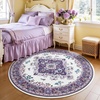 image:imageHOMORE Black Area Rug 5x7 Living Room Rug Washable Rugs for Bedroom  Non Slip Low Pile Vintage Floral Throw Rugs for Dining Room FarmhousePurple