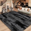 image:imageHOMORE Black Rug for Bedroom 4x6 Area Rugs for Kids Room Non Slip Dorm Rug  Shaggy Fluffy Furry Carpet for Living RoomSuper Soft Gothic Rug for Home DecorBlack and Grey