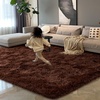 image:imageHOMORE Black Rug for Bedroom 4x6 Area Rugs for Kids Room Non Slip Dorm Rug  Shaggy Fluffy Furry Carpet for Living RoomSuper Soft Gothic Rug for Home DecorBrown