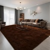 image:imageHOMORE Black Rug for Bedroom 4x6 Area Rugs for Kids Room Non Slip Dorm Rug  Shaggy Fluffy Furry Carpet for Living RoomSuper Soft Gothic Rug for Home DecorBrown