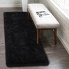 image:imageHOMORE Black Rug for Bedroom 4x6 Area Rugs for Kids Room Non Slip Dorm Rug  Shaggy Fluffy Furry Carpet for Living RoomSuper Soft Gothic Rug for Home DecorBlack