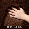 image:imageHOMORE Black Rug for Bedroom 4x6 Area Rugs for Kids Room Non Slip Dorm Rug  Shaggy Fluffy Furry Carpet for Living RoomSuper Soft Gothic Rug for Home DecorBrown