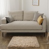 image:imageHOMORE Black Rug for Bedroom 4x6 Area Rugs for Kids Room Non Slip Dorm Rug  Shaggy Fluffy Furry Carpet for Living RoomSuper Soft Gothic Rug for Home DecorLight Tan