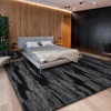 image:imageHOMORE Black Rug for Bedroom 4x6 Area Rugs for Kids Room Non Slip Dorm Rug  Shaggy Fluffy Furry Carpet for Living RoomSuper Soft Gothic Rug for Home DecorBlack and Grey