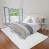 image:imageHOMORE Black Rug for Bedroom 4x6 Area Rugs for Kids Room Non Slip Dorm Rug  Shaggy Fluffy Furry Carpet for Living RoomSuper Soft Gothic Rug for Home DecorIvory