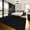 image:imageHOMORE Black Rug for Bedroom 4x6 Area Rugs for Kids Room Non Slip Dorm Rug  Shaggy Fluffy Furry Carpet for Living RoomSuper Soft Gothic Rug for Home DecorBlack