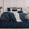 image:imageHOMORE Black Rug for Bedroom 4x6 Area Rugs for Kids Room Non Slip Dorm Rug  Shaggy Fluffy Furry Carpet for Living RoomSuper Soft Gothic Rug for Home DecorNavy