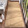 image:imageHOMORE Black Rug for Bedroom 4x6 Area Rugs for Kids Room Non Slip Dorm Rug  Shaggy Fluffy Furry Carpet for Living RoomSuper Soft Gothic Rug for Home DecorLight Tan
