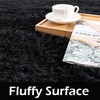 image:imageHOMORE Black Rug for Bedroom 4x6 Area Rugs for Kids Room Non Slip Dorm Rug  Shaggy Fluffy Furry Carpet for Living RoomSuper Soft Gothic Rug for Home DecorBlack
