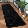 image:imageHOMORE Black Rug for Bedroom 4x6 Area Rugs for Kids Room Non Slip Dorm Rug  Shaggy Fluffy Furry Carpet for Living RoomSuper Soft Gothic Rug for Home DecorBlack
