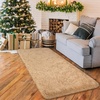 image:imageHOMORE Black Rug for Bedroom 4x6 Area Rugs for Kids Room Non Slip Dorm Rug  Shaggy Fluffy Furry Carpet for Living RoomSuper Soft Gothic Rug for Home DecorLight Tan