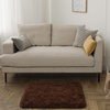 image:imageHOMORE Black Rug for Bedroom 4x6 Area Rugs for Kids Room Non Slip Dorm Rug  Shaggy Fluffy Furry Carpet for Living RoomSuper Soft Gothic Rug for Home DecorBrown