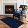 image:imageHOMORE Black Rugs for Living Room 5x8 Area Rugs for Bedroom Fluffy Furry Rug for Kids Room Large Shaggy Rug for Teen Boys Girls Room Big Fuzzy Carpet for Dorm Home Decor  Modern Luxury Fluffy Soft and Comfy Carpet for Boys Girls Nursery RoomNavy