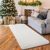 image:imageHOMORE Black Rugs for Living Room 5x8 Area Rugs for Bedroom Fluffy Furry Rug for Kids Room Large Shaggy Rug for Teen Boys Girls Room Big Fuzzy Carpet for Dorm Home Decor  Modern Luxury Fluffy Soft and Comfy Carpet for Boys Girls Nursery RoomIvory