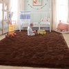 image:imageHOMORE Black Rugs for Living Room 5x8 Area Rugs for Bedroom Fluffy Furry Rug for Kids Room Large Shaggy Rug for Teen Boys Girls Room Big Fuzzy Carpet for Dorm Home Decor  Modern Luxury Fluffy Soft and Comfy Carpet for Boys Girls Nursery RoomBrown