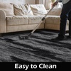 image:imageHOMORE Black Rugs for Living Room 5x8 Area Rugs for Bedroom Fluffy Furry Rug for Kids Room Large Shaggy Rug for Teen Boys Girls Room Big Fuzzy Carpet for Dorm Home Decor  Modern Luxury Fluffy Soft and Comfy Carpet for Boys Girls Nursery RoomBlack and Grey
