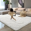 image:imageHOMORE Black Rugs for Living Room 5x8 Area Rugs for Bedroom Fluffy Furry Rug for Kids Room Large Shaggy Rug for Teen Boys Girls Room Big Fuzzy Carpet for Dorm Home Decor  Modern Luxury Fluffy Soft and Comfy Carpet for Boys Girls Nursery RoomIvory
