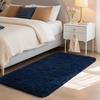 image:imageHOMORE Black Rugs for Living Room 5x8 Area Rugs for Bedroom Fluffy Furry Rug for Kids Room Large Shaggy Rug for Teen Boys Girls Room Big Fuzzy Carpet for Dorm Home Decor  Modern Luxury Fluffy Soft and Comfy Carpet for Boys Girls Nursery RoomNavy