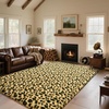 image:imageHOMORE Fluffy Leopard Rug4x6 Cheetah Rugs for Bedroom Living Room  Western Rugs Non Slip Backing Soft Leopard Print Rug for Kids Room DormBlack and KhakiBlackKhaki