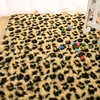 image:imageHOMORE Fluffy Leopard Rug4x6 Cheetah Rugs for Bedroom Living Room  Western Rugs Non Slip Backing Soft Leopard Print Rug for Kids Room DormBlack and KhakiBlackKhaki