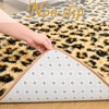 image:imageHOMORE Fluffy Leopard Rug4x6 Cheetah Rugs for Bedroom Living Room  Western Rugs Non Slip Backing Soft Leopard Print Rug for Kids Room DormBlack and KhakiBlackKhaki