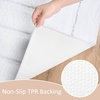 image:imageHOMORE Grey Bathroom Rug 24x36 Inch Soft Absorbent Microfiber Bathroom Runner Rug Washable Bath Runners Rugs for Bathrooms Non Slip Bath Rugs for Shower TubWhite