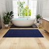 image:imageHOMORE Grey Bathroom Rug 24x36 Inch Soft Absorbent Microfiber Bathroom Runner Rug Washable Bath Runners Rugs for Bathrooms Non Slip Bath Rugs for Shower TubNavy Blue