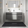 image:imageHOMORE Grey Bathroom Rug 24x36 Inch Soft Absorbent Microfiber Bathroom Runner Rug Washable Bath Runners Rugs for Bathrooms Non Slip Bath Rugs for Shower TubDark Grey