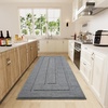 image:imageHOMORE Grey Bathroom Rug 24x36 Inch Soft Absorbent Microfiber Bathroom Runner Rug Washable Bath Runners Rugs for Bathrooms Non Slip Bath Rugs for Shower TubGrey