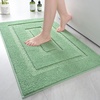 image:imageHOMORE Grey Bathroom Rug 24x36 Inch Soft Absorbent Microfiber Bathroom Runner Rug Washable Bath Runners Rugs for Bathrooms Non Slip Bath Rugs for Shower TubSage Green