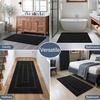 image:imageHOMORE Grey Bathroom Rug 24x36 Inch Soft Absorbent Microfiber Bathroom Runner Rug Washable Bath Runners Rugs for Bathrooms Non Slip Bath Rugs for Shower TubBlack